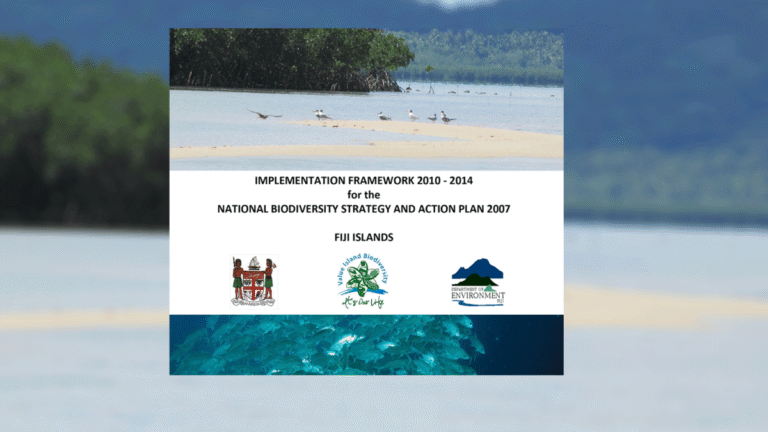 Implementation Framework 2010 &ndash; 2014 for the National Biodiversity Strategy and Action Plan 2017