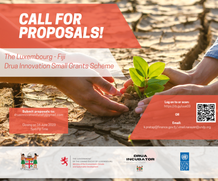 Drua Innovation Small Grant Scheme- Call for Proposals (Extended Deadline)