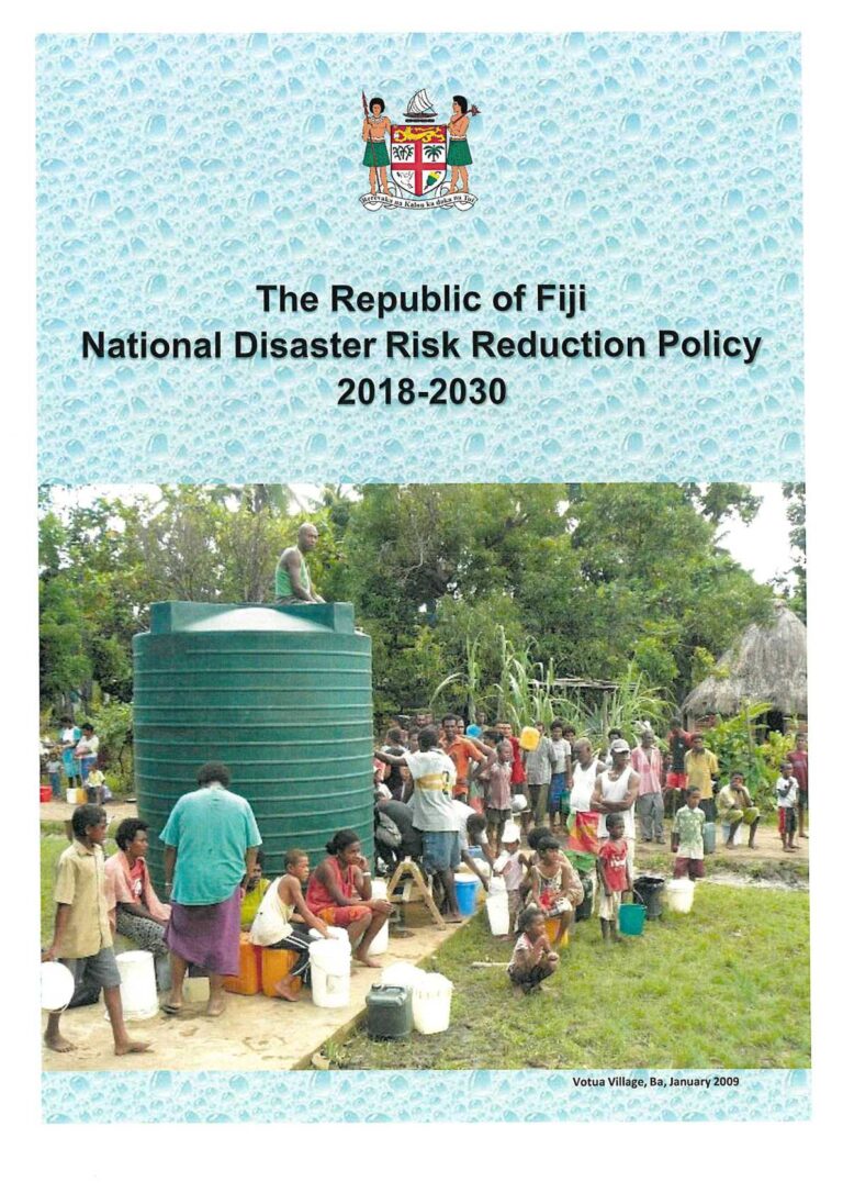 2018-2030 National Disaster Risk Reduction Policy
