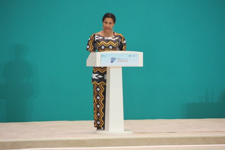 Hon. Lynda Tabuya Delivers National Statement at Global Environment Facility (GEF) Assembly in Uzbekistan