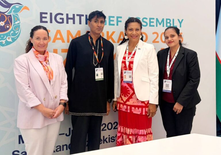Minister Tabuya meets with GEF Chemicals and Waste Team to Mark World Environment Day