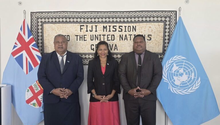 Minister Tabuya Meets Fiji Mission In Geneva To Advance Climate And Multilateral Priorities